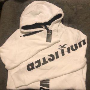 Men’s Hollister White Hoodie BRAND NEW